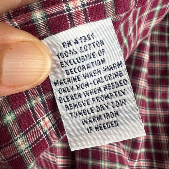 Ralph Lauren Mens Button Down Shirt Long Sleeves Plaid Red/Mullticolor Size M - Picture 4 of 8